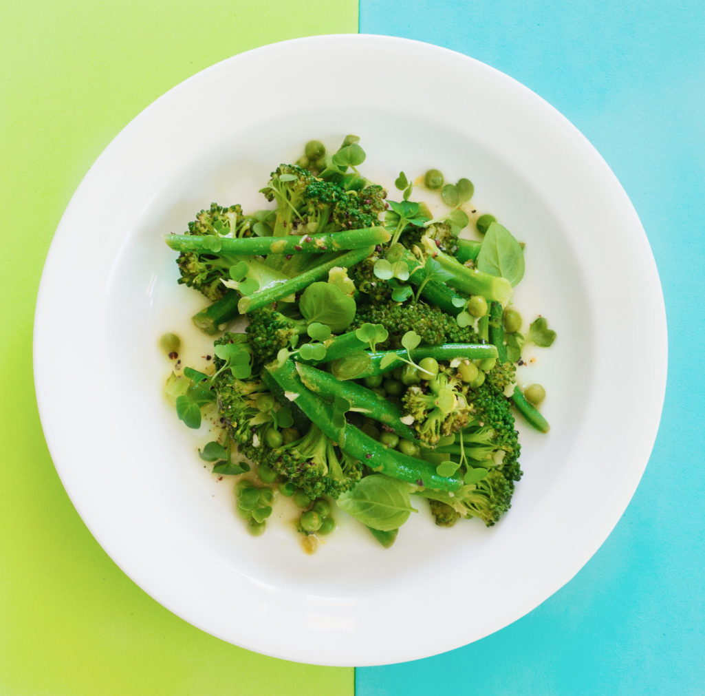 Lemony Green Bean Pea And Broccoli Salad The Food Gays